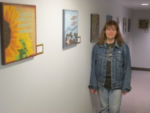 Pam Spielberg displays artwork at Touch of Relief 